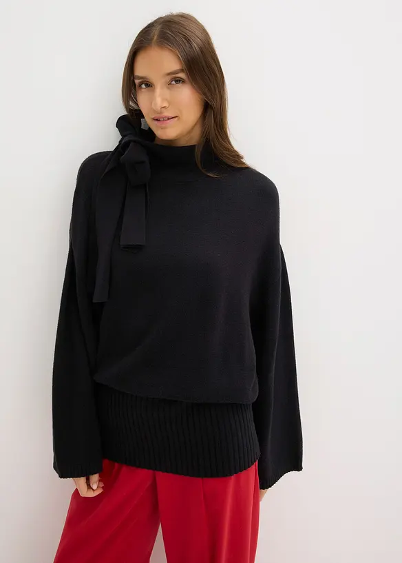 Pull oversize et doux en viscose majoritaire, bonprix