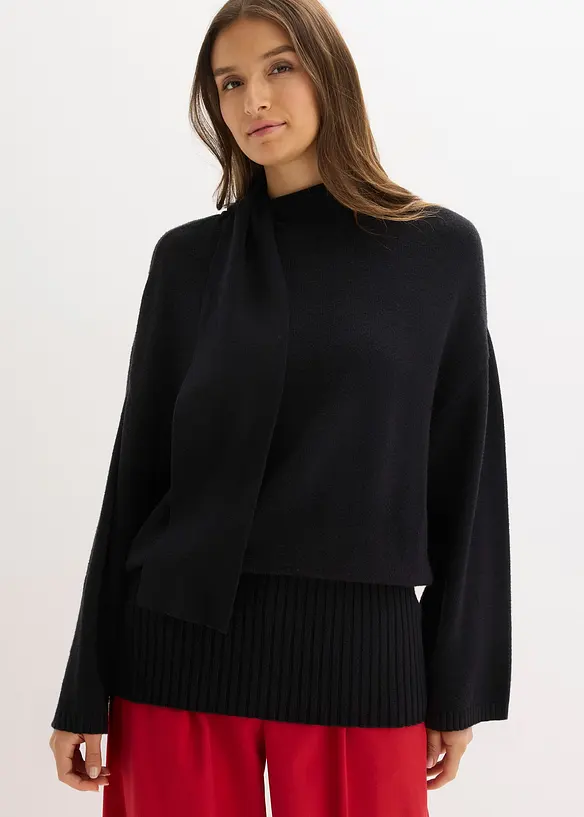 Pull oversize et doux en viscose majoritaire, bonprix