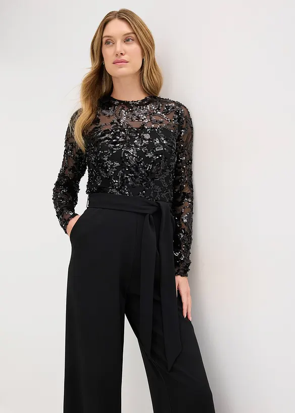 Combinaison avec haut brodé de sequins, bonprix