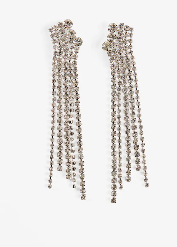 Boucles d’oreilles avec strass en cristal de verre, bonprix