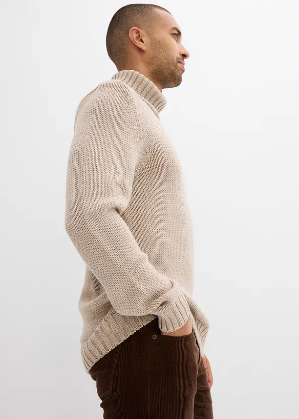 Pull col roulé, bonprix