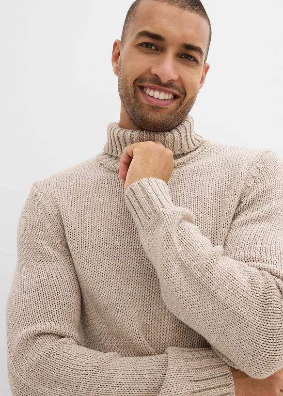 Pull col roulé, bonprix