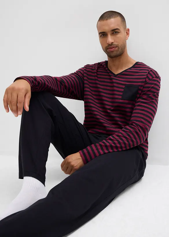 Pyjama 100% coton à manches longues, bonprix