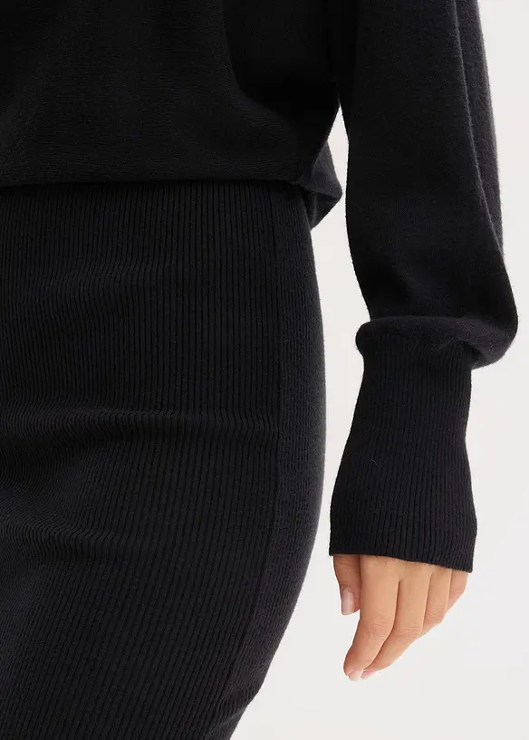 Robe pull douce en viscose majoritaire, bonprix