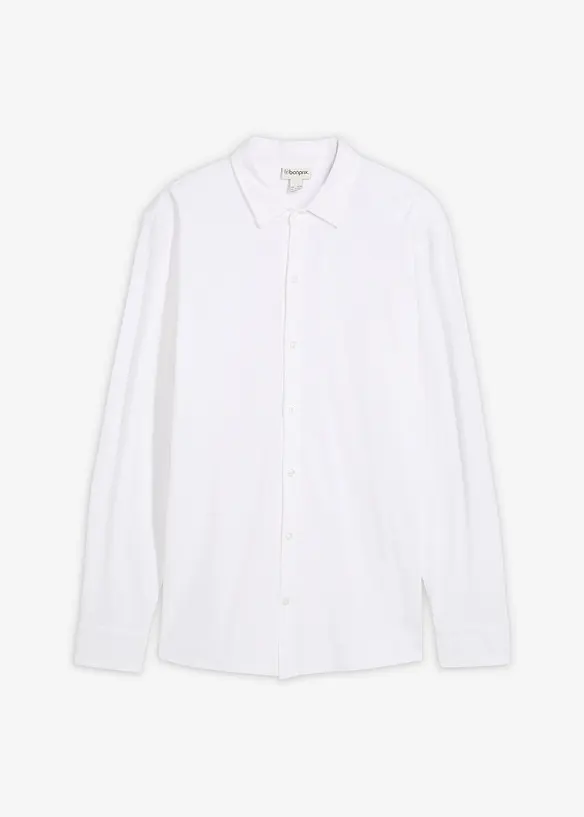 Chemise en piqué de coton ultra-extensible, slim, bonprix