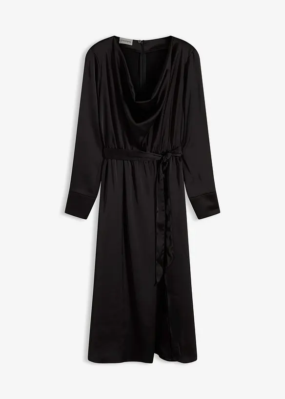 Robe midi en satin brillant, bonprix