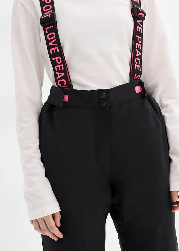 Pantalon de ski imperméable avec bretelles amovibles, bonprix