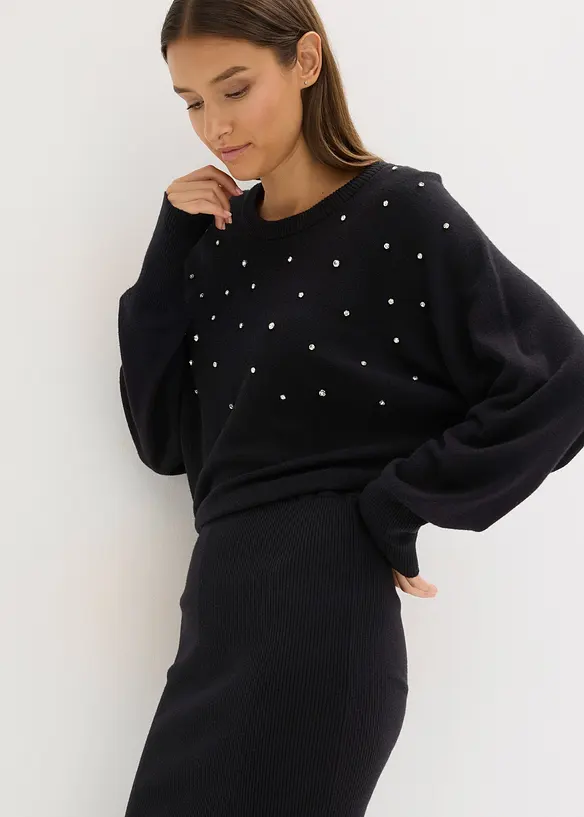 Robe pull douce en viscose majoritaire, bonprix