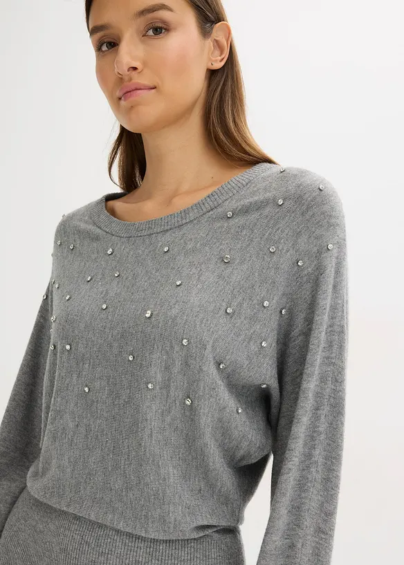 Robe pull douce en viscose majoritaire, bonprix