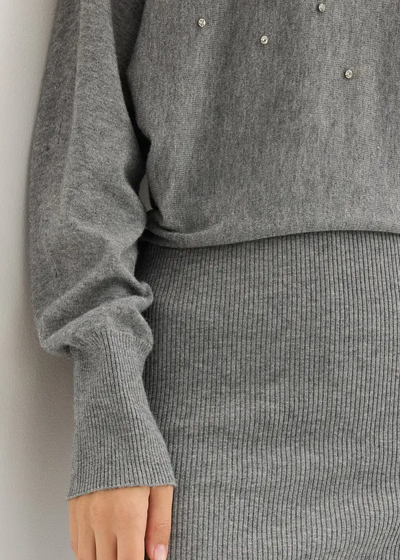 Robe pull douce en viscose majoritaire, bonprix