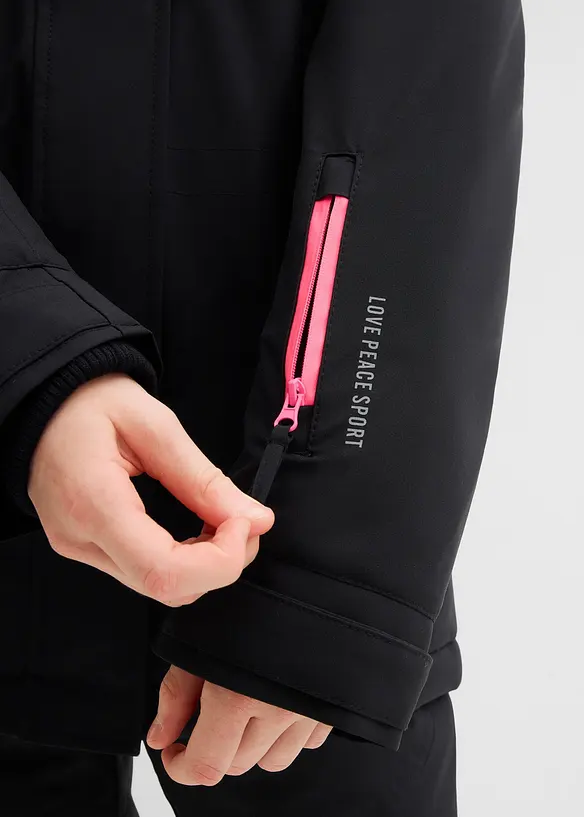 Parka de ski imperméable à détails sportifs, bonprix