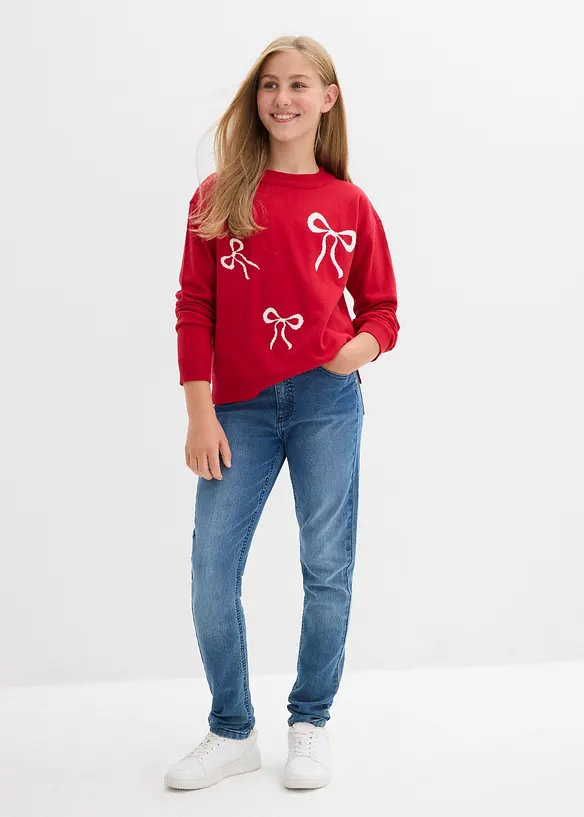 Pull en fine maille avec détail nœud, bonprix