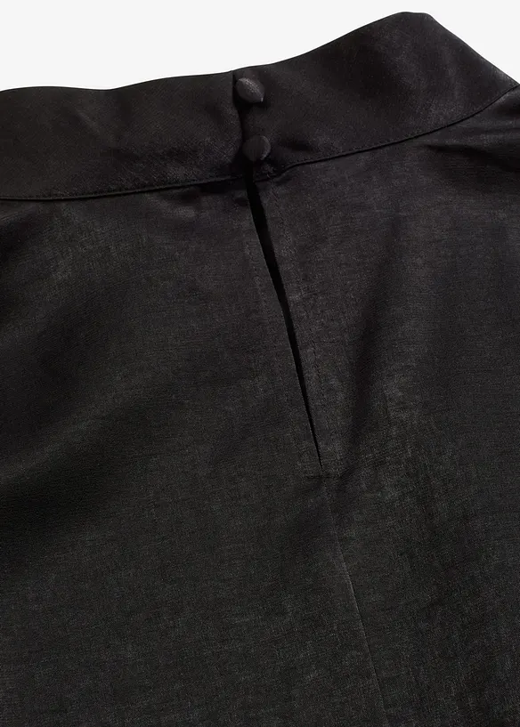 Blouse élégante à manches courtes en satin brillant, bonprix