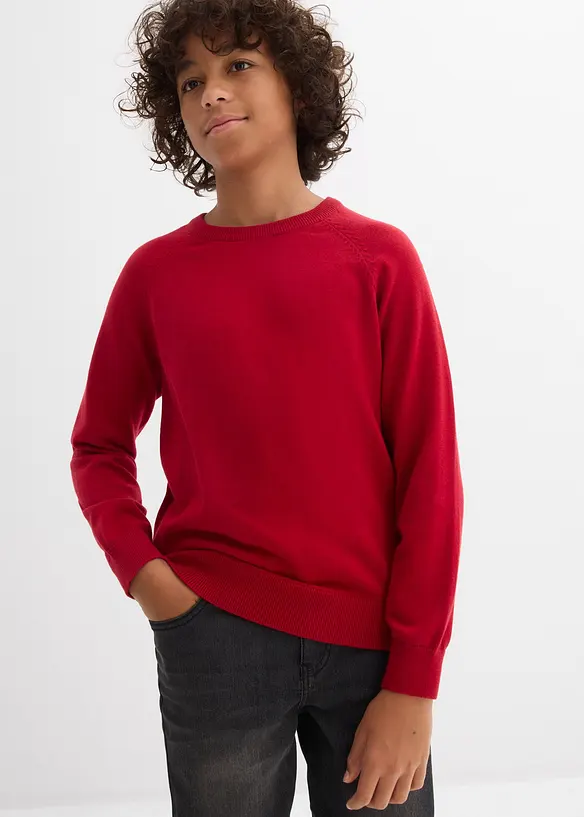 Pull en fine maille 100% coton, bonprix