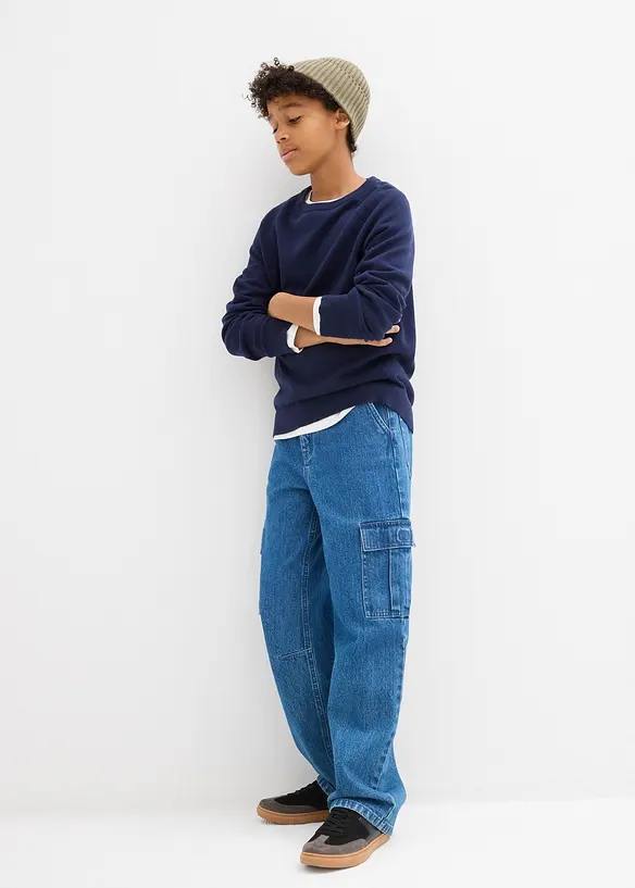 Pull en fine maille 100% coton, bonprix