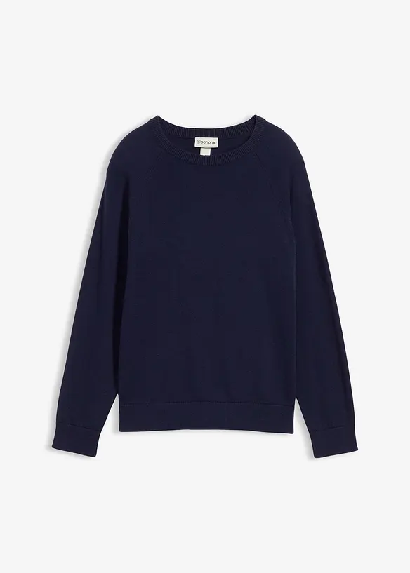 Pull en fine maille 100% coton, bonprix