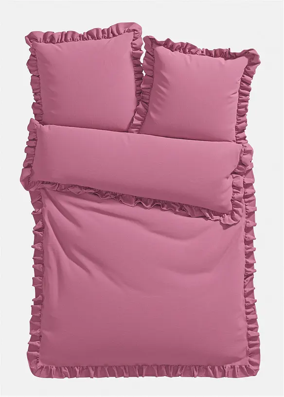 Parure de lit &agrave; volants, bonprix