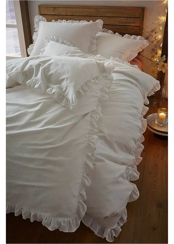 Parure de lit &agrave; volants, bonprix