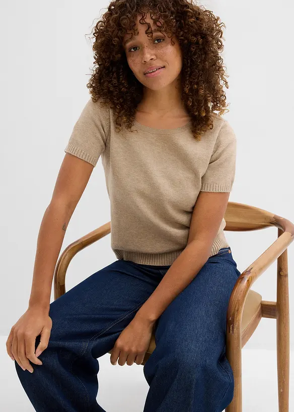 Pull manches courtes, bonprix