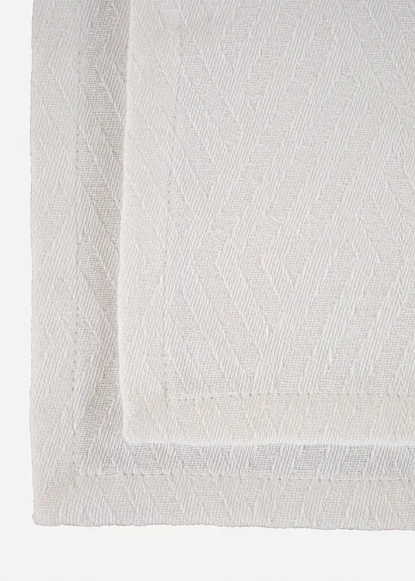 Lot de 2 sets de table en coton premium, bonprix