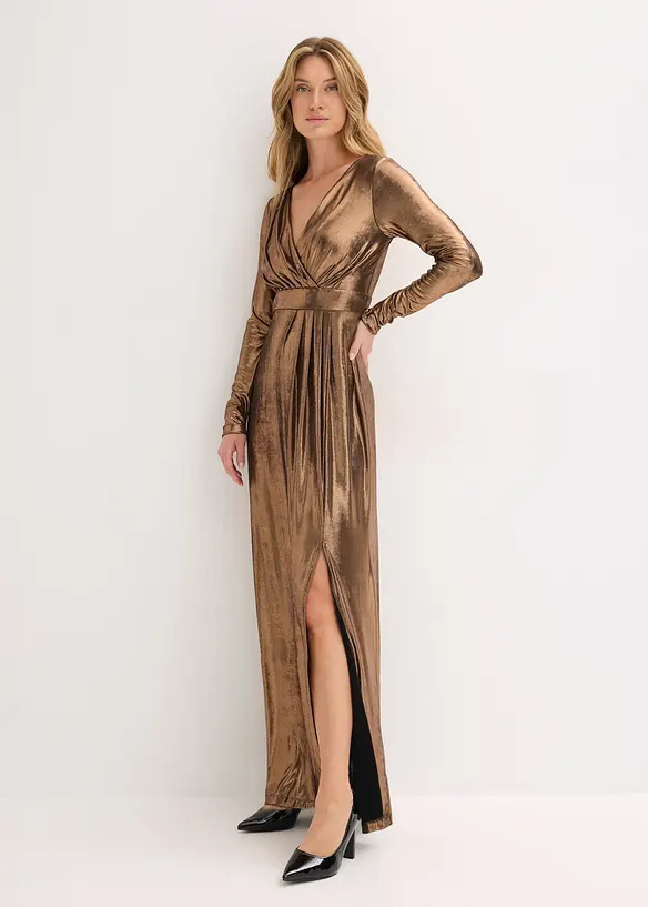 Robe de soirée en jersey fin et brillant, bonprix