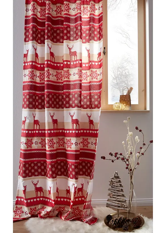 Rideau imprimé élan (1 pce), bonprix