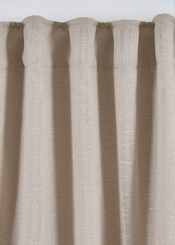 Rideau occultant double couche, devant texturé (1 pce), bonprix