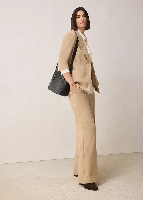 Blazer à motif chevrons, laine majoritaire, bonprix