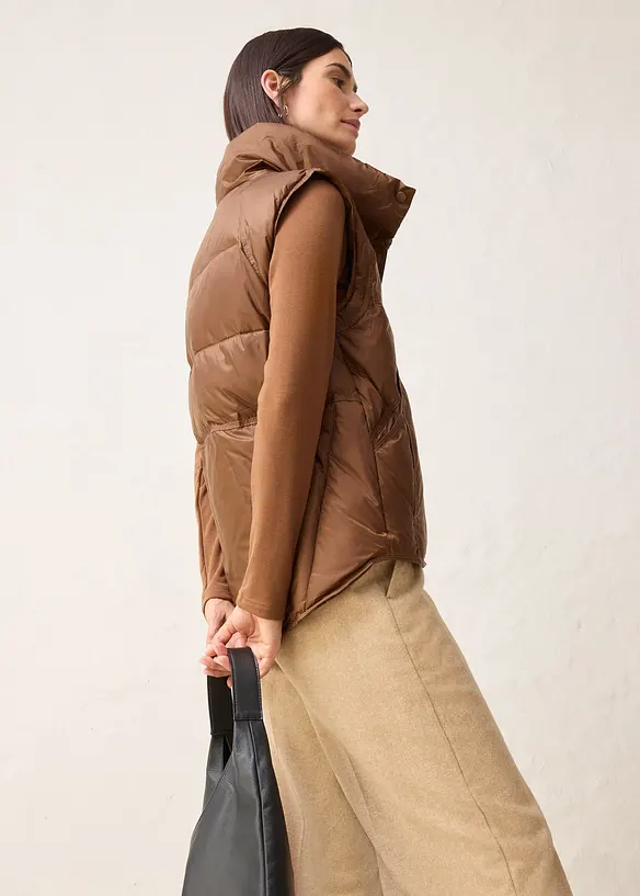 Doudoune sans manches avec duvet recycl&eacute;, bonprix