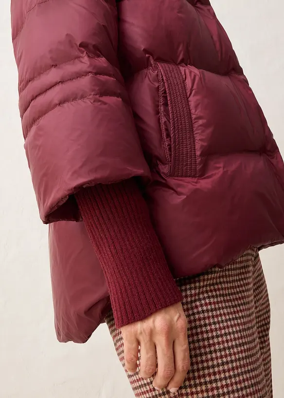 Doudoune à manches en maille, bonprix