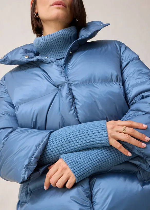 Doudoune à manches en maille, bonprix