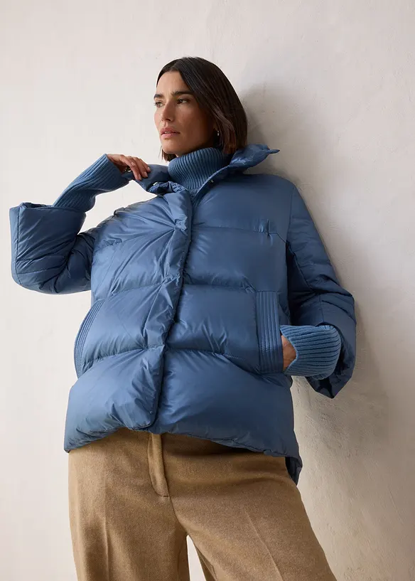 Doudoune à manches en maille, bonprix