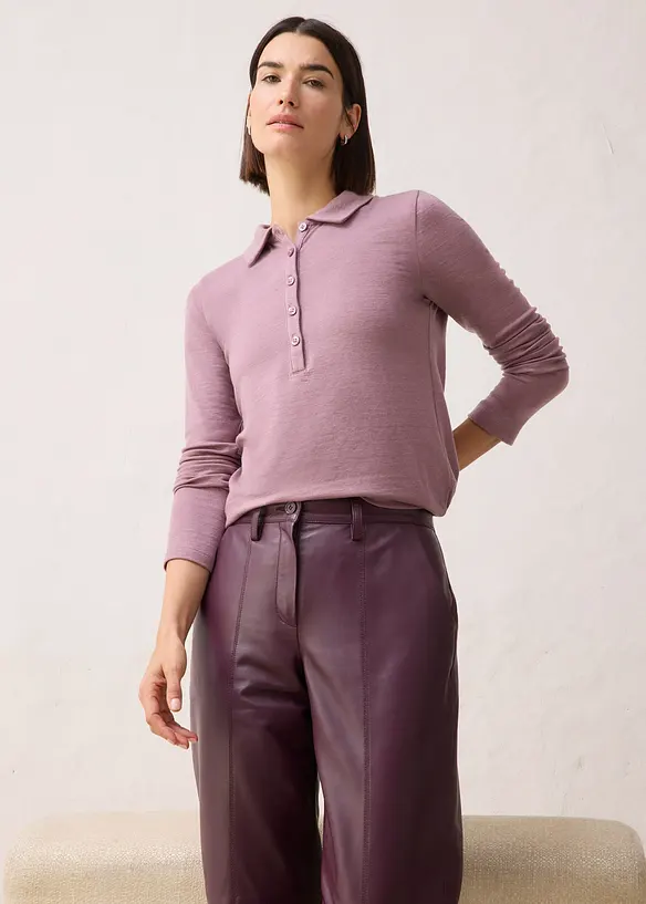 Polo avec laine, bonprix