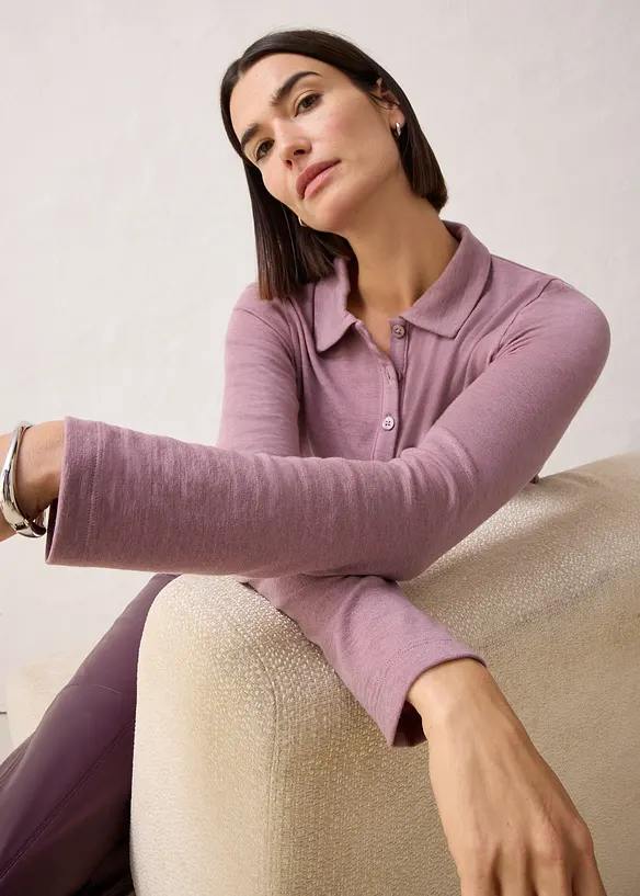 Polo avec laine, bonprix