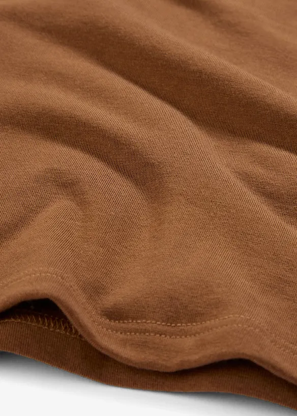 T-shirt col roulé en laine mélangée, bonprix