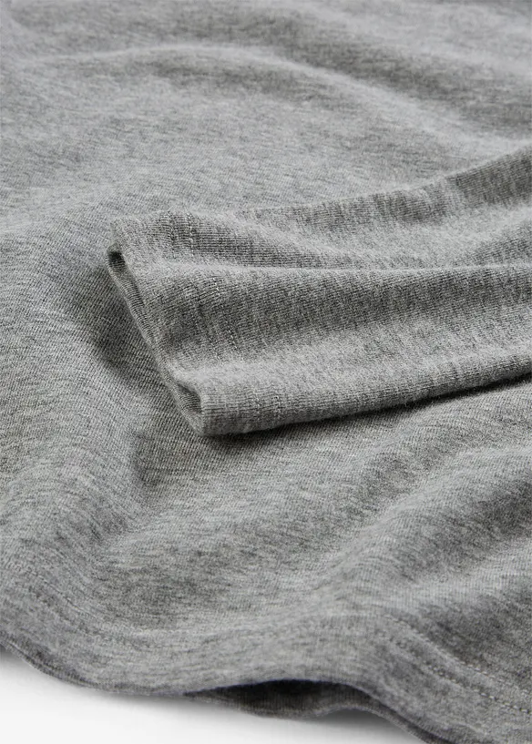 T-shirt col roulé en laine mélangée, bonprix