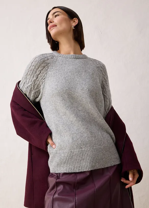 Pull en laine majoritaire, bonprix