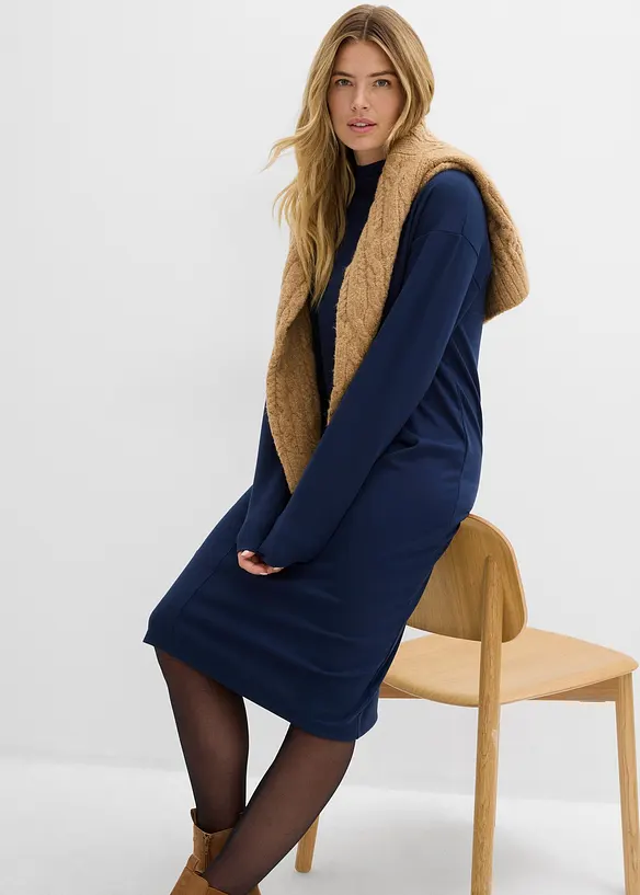 Robe midi en viscose mélangée, bonprix