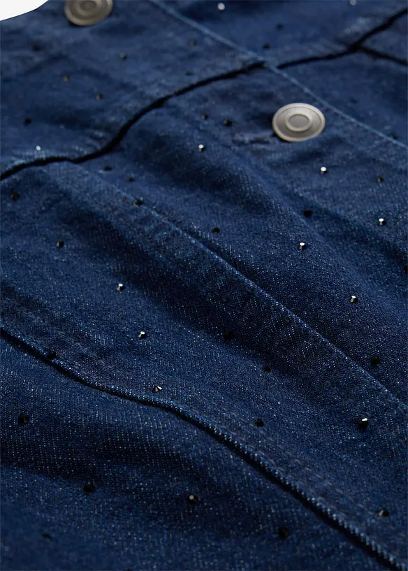 Veste en jean à strass, bonprix