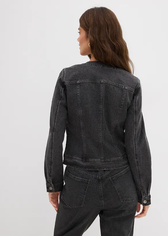 Veste en jean à strass, bonprix