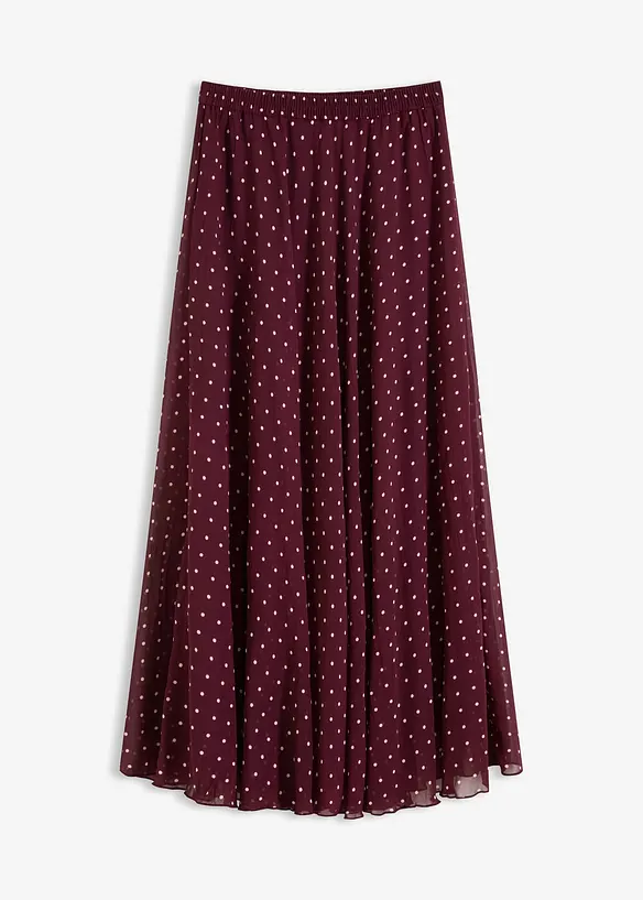 Jupe en mousseline, effet froissé, bonprix