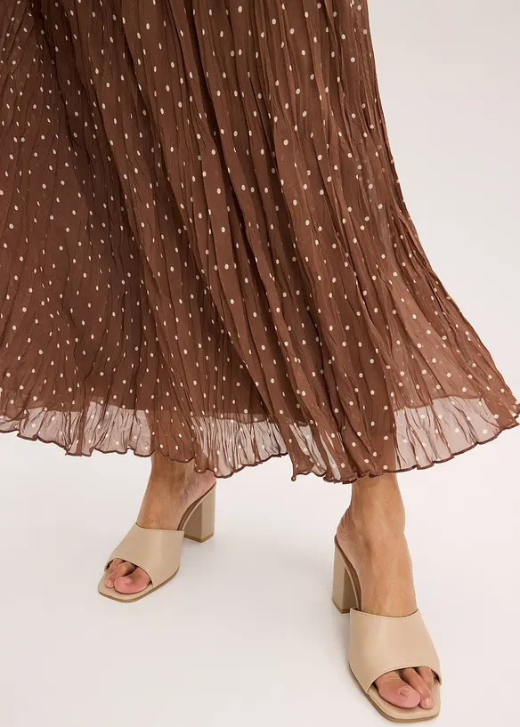 Jupe en mousseline, effet froissé, bonprix