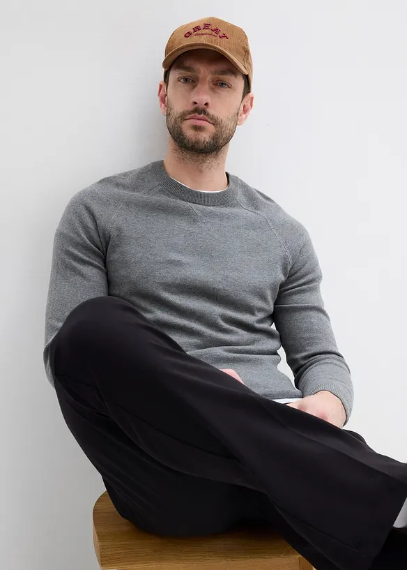 Lot de 2 pulls en fine maille 100% coton, bonprix