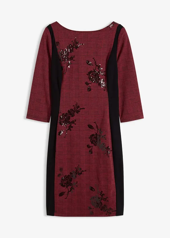 Robe fourreau avec sequins brodés, bonprix