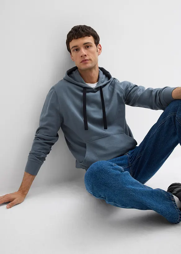 Sweat &agrave; capuche 100% coton, bonprix