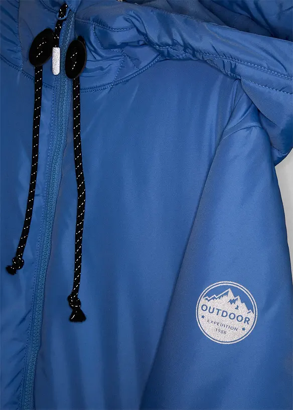 Manteau matelass&eacute; avec d&eacute;tails r&eacute;fl&eacute;chissants, bonprix