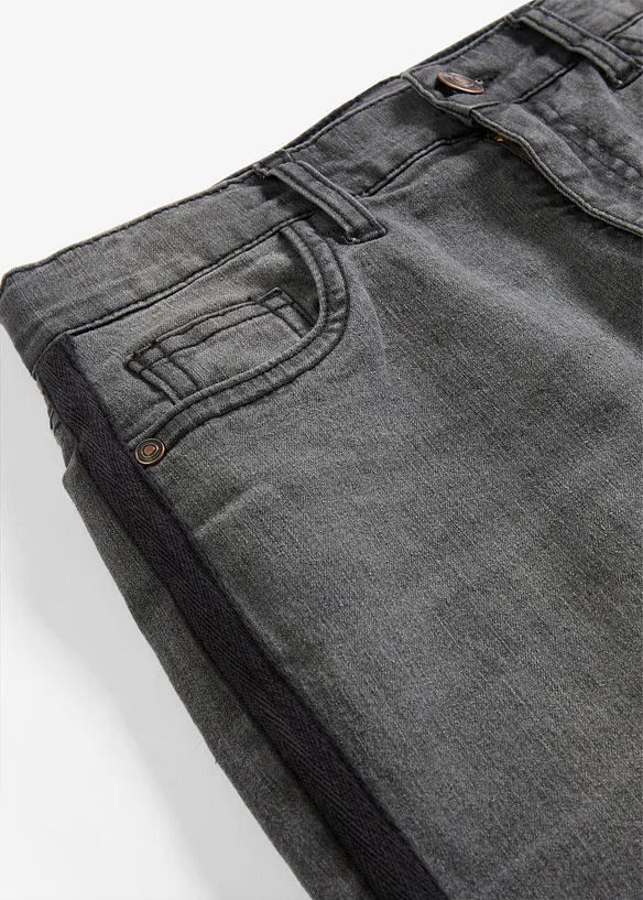 Jean thermique taille mi-haute, doublure jersey, bonprix