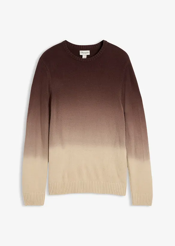 Pull en fine maille effet tie & dye, bonprix