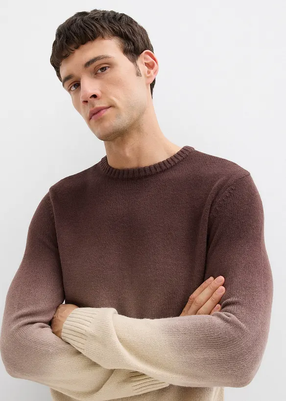 Pull en fine maille effet tie & dye, bonprix