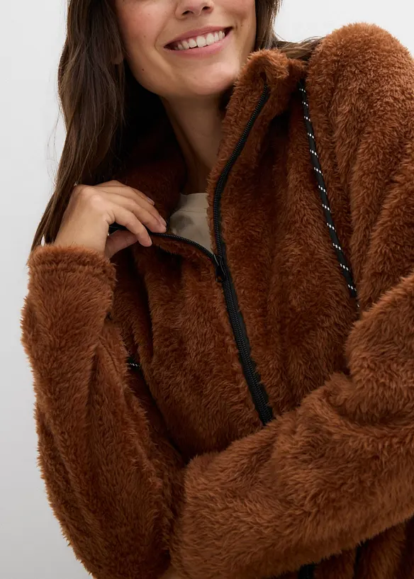 Veste en polaire peluche, bonprix